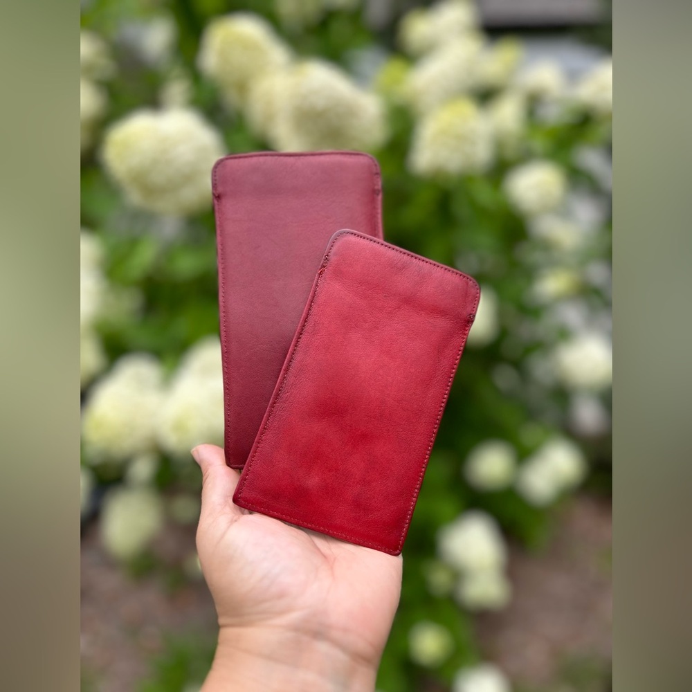 Vintage Coach Eyeglass cases in red